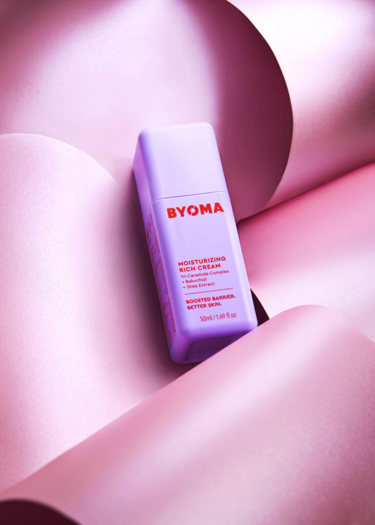BYOMA. A colourful and Vibrant Beauty, Cosmetics and Commercial Still Life Shoot. All credits to Charlie Goodge Photography