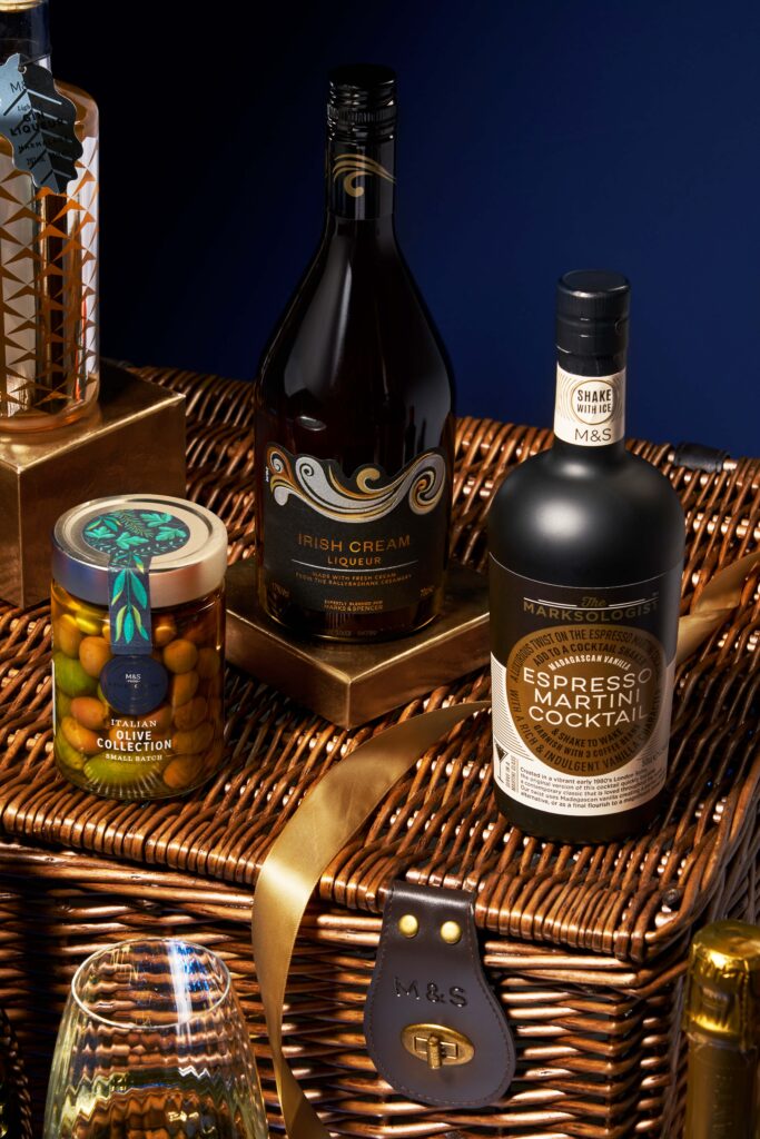 Drinks Imagery by London Based Photographer, Charlie Goodge. M&S Christmas Drinks and Nibbles. Credit to Charlie Goodge