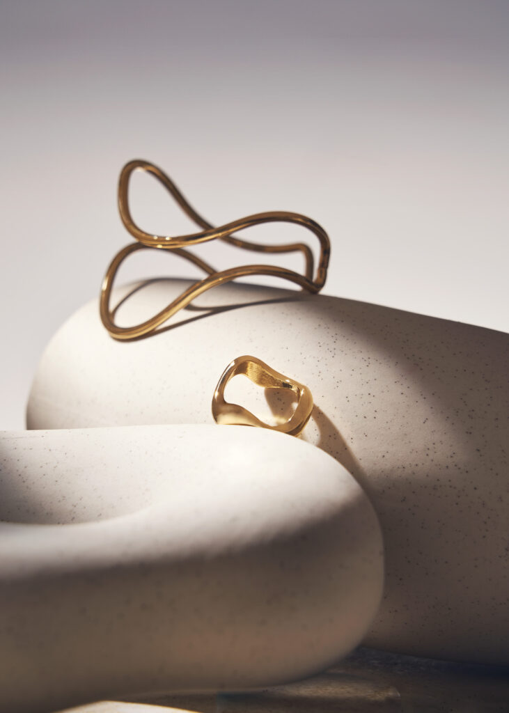 Editorial style jewellery images. Still Life Shoot. Scandi aesthetic. All credits to Charlie Goodge Photography